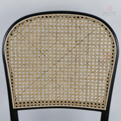 Square rattan back chair