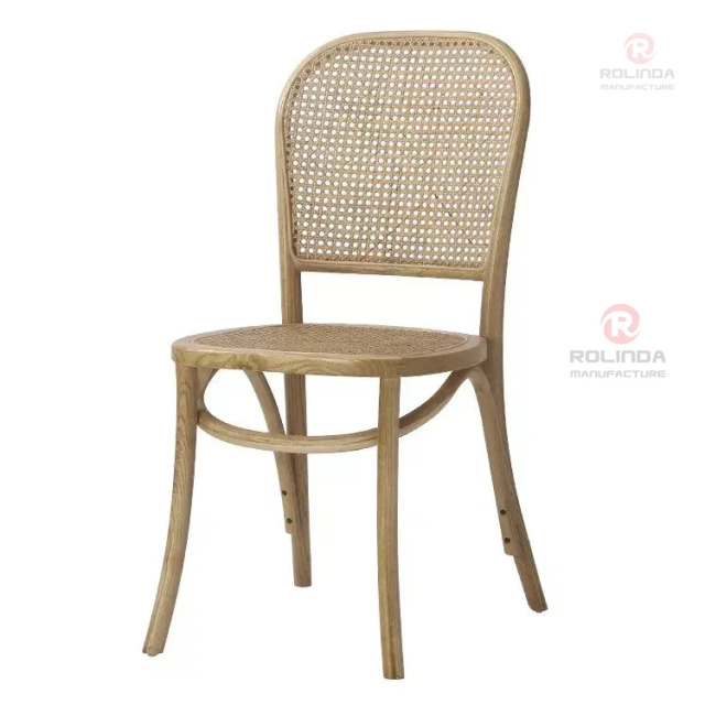 Square rattan back chair