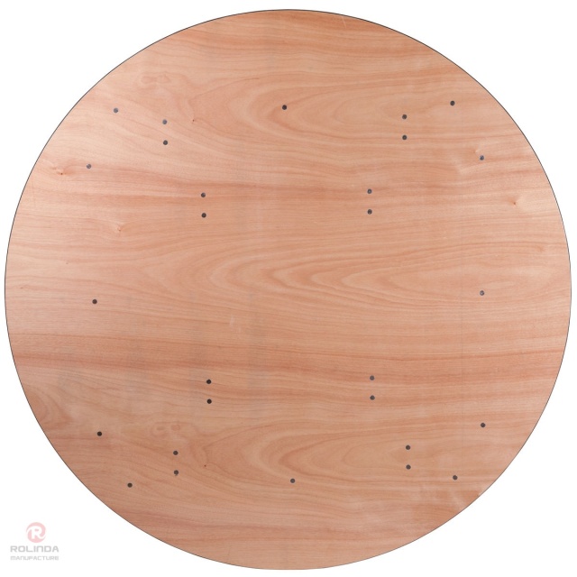 The original wood colored party banquet dining room is collapsible and customizable plywood round table