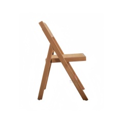 Original wood color solid wood frame garden living room outdoor wedding folding rattan chairs