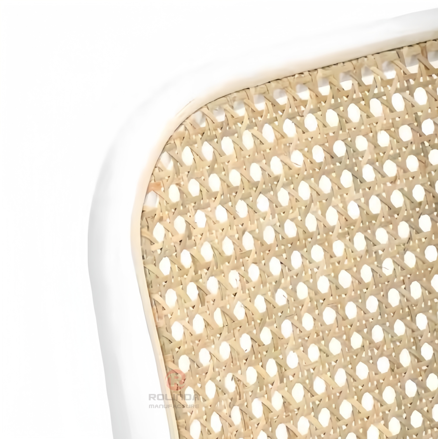 White solid wood frame Bar Wedding Cafe handwoven elliptical back bar chairs