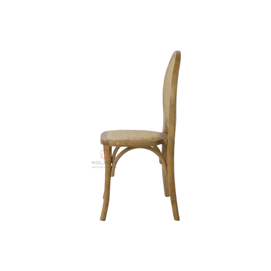 Dark brown solid wood frame wedding beach garden restaurant chairs rattan chairs