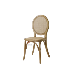 Dark brown solid wood frame wedding beach garden restaurant chairs rattan chairs