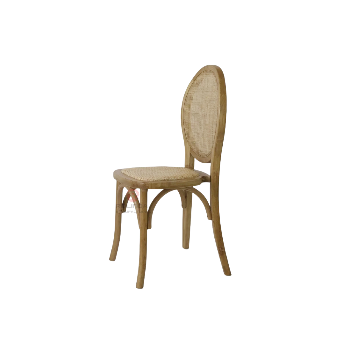 Dark brown solid wood frame wedding beach garden restaurant chairs rattan chairs