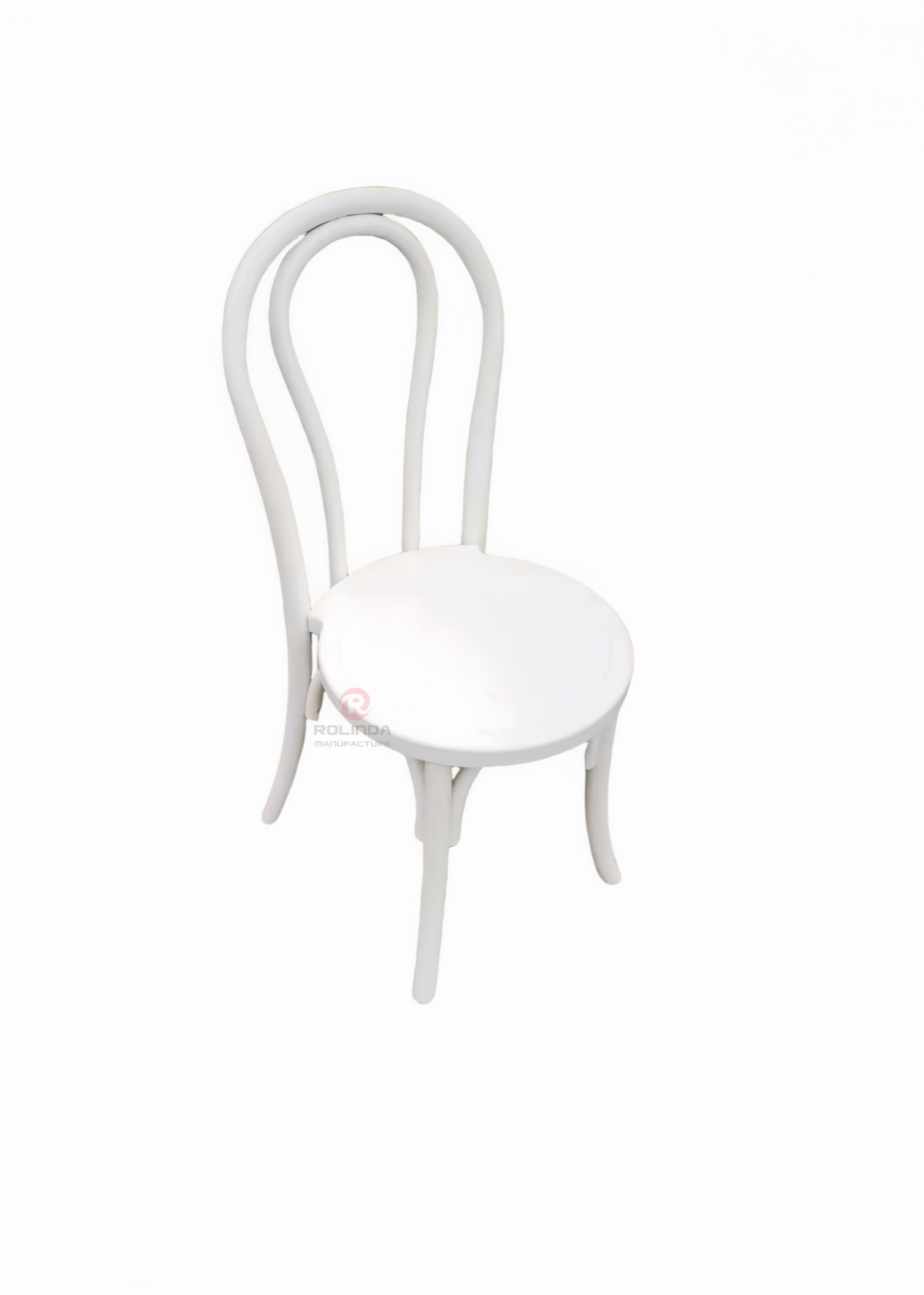 White Hotel Restaurant Living Room Garden chair Stackable solid wood thonet chair