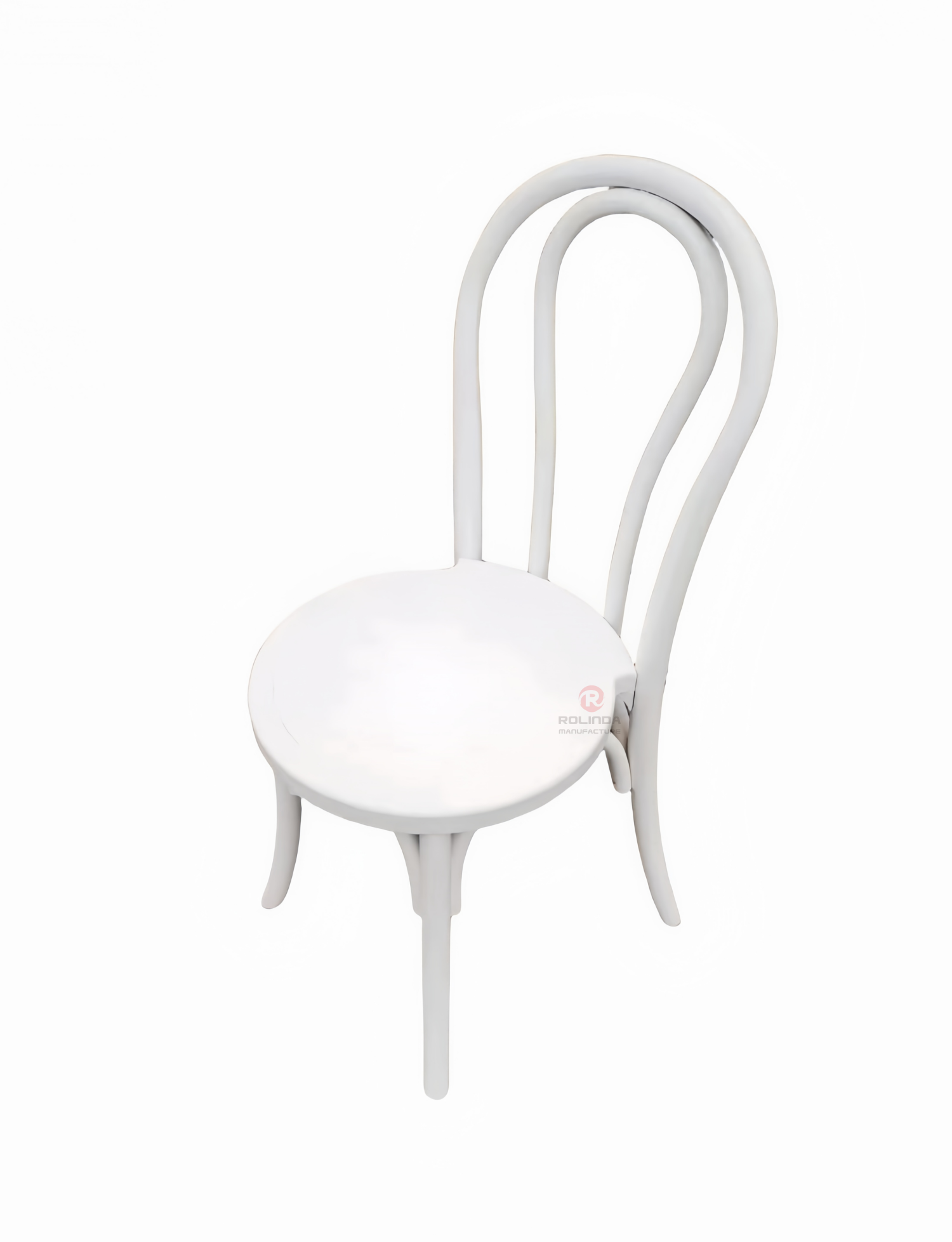 White Hotel Restaurant Living Room Garden chair Stackable solid wood thonet chair