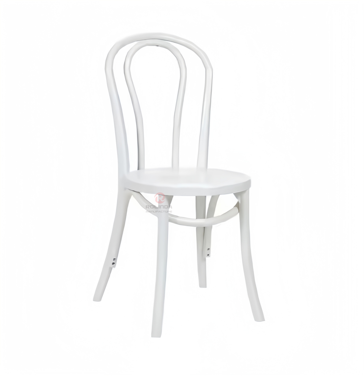 White Hotel Restaurant Living Room Garden chair Stackable solid wood thonet chair