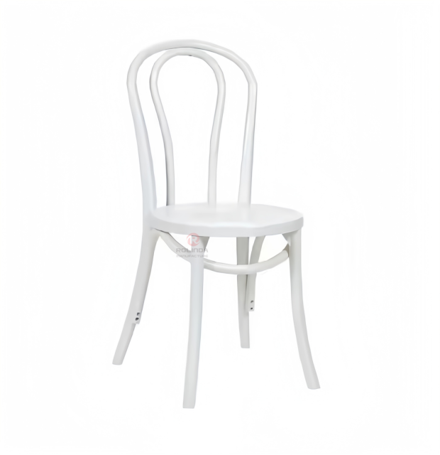 White Hotel Restaurant Living Room Garden chair Stackable solid wood thonet chair