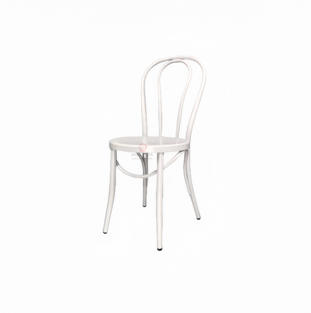 White Hotel Restaurant Living Room Garden chair Stackable solid wood thonet chair