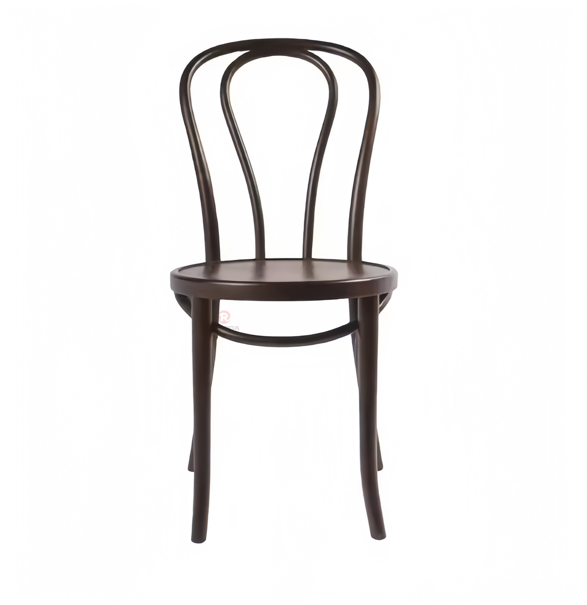 The brown Wedding Banquet dining room chairs are stackable solid wood thonet chairs