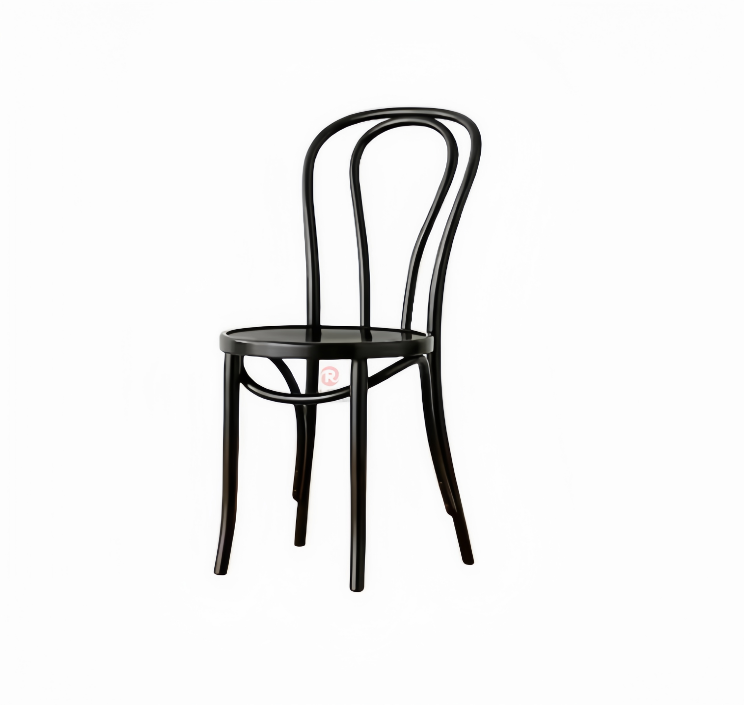The brown Wedding Banquet dining room chairs are stackable solid wood thonet chairs