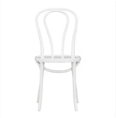 White Hotel Restaurant Living Room Garden chair Stackable solid wood thonet chair