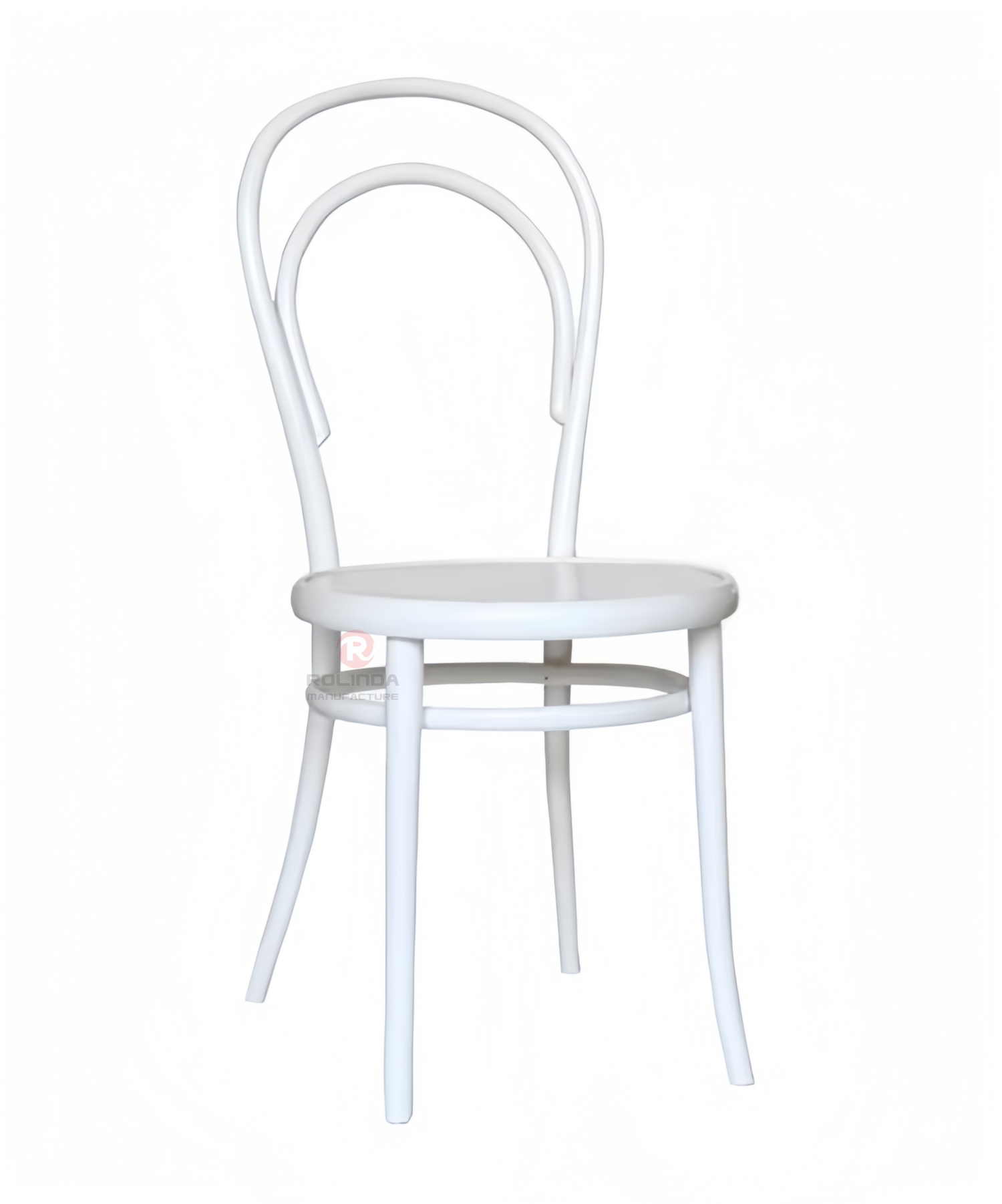 White Hotel Restaurant Living Room Garden chair Stackable solid wood thonet chair