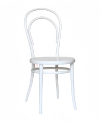 White Hotel Restaurant Living Room Garden chair Stackable solid wood thonet chair