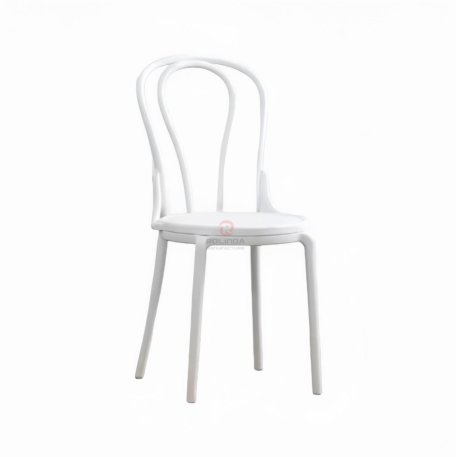 White Hotel Restaurant Living Room Garden chair Stackable solid wood thonet chair
