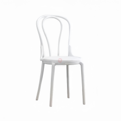 White Hotel Restaurant Living Room Garden chair Stackable solid wood thonet chair