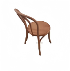 Original wood coloured bar Pub Garden Beach chair with stackable thonet chair