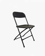 Black outdoor garden Office space School Beach chairs HDPE folding chairs