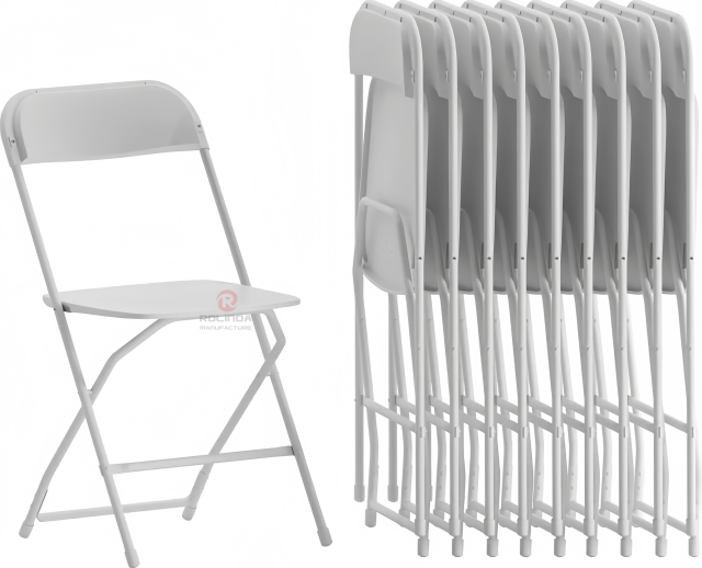 High quality folding beach outdoor office chair White HDPE folding chair