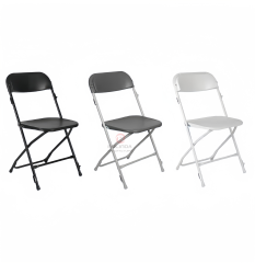 High quality folding beach outdoor office chair White HDPE folding chair
