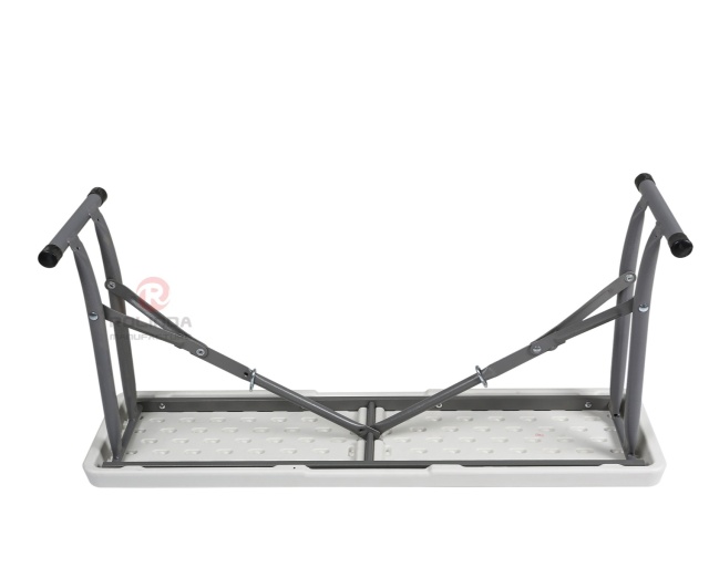 White plastic table Restaurant Camping outdoor durable HDPE folding table