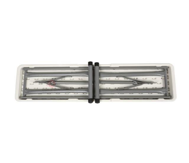 White plastic table Restaurant Camping outdoor durable HDPE folding table