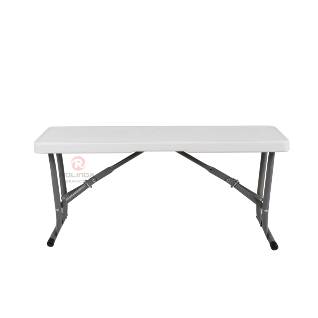 White plastic table Restaurant Camping outdoor durable HDPE folding table