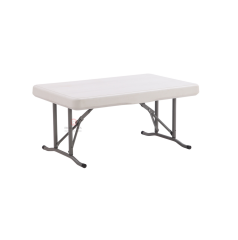 White plastic table Restaurant Camping outdoor durable HDPE folding table