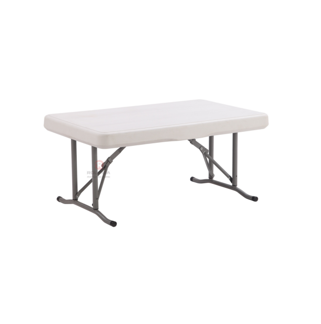 White plastic table Restaurant Camping outdoor durable HDPE folding table