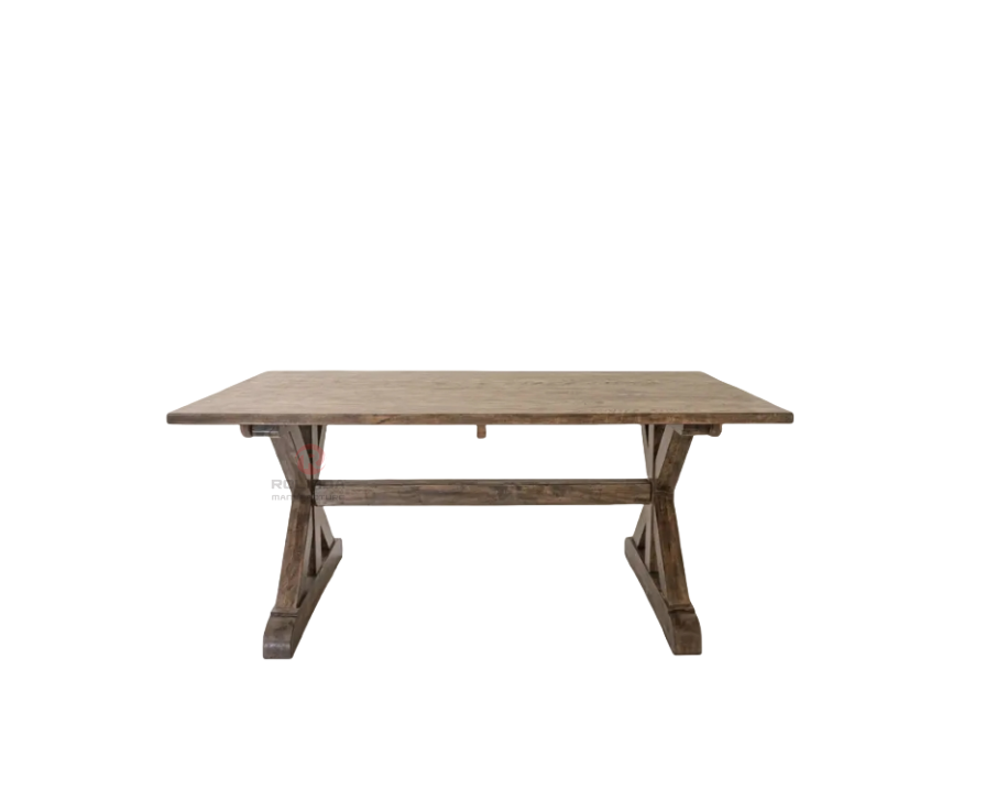 French style outdoor wedding banquet detachable table Solid wood farm table