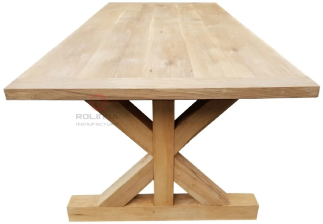 French style outdoor wedding banquet detachable table Solid wood farm table