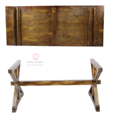 French style outdoor wedding banquet detachable table Solid wood farm table
