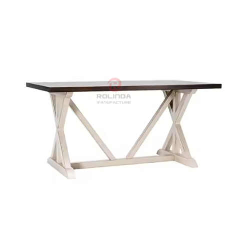 Solid wood removable outdoor banquet party wedding table Rectangular farm table
