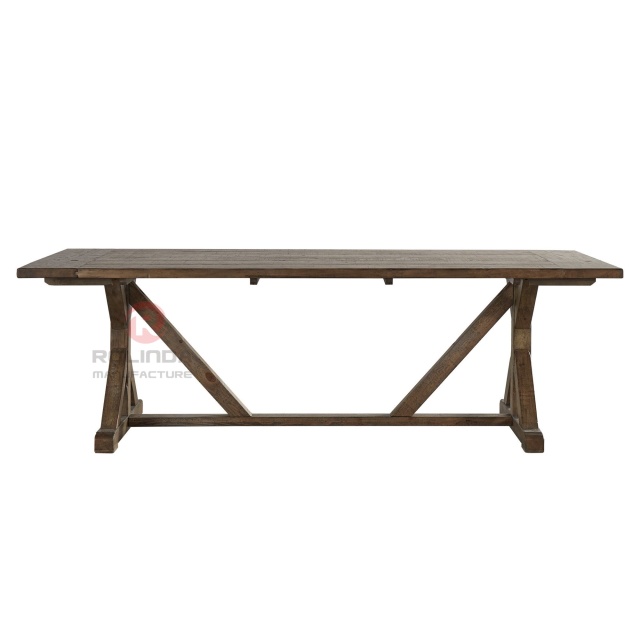 Solid wood removable outdoor banquet party wedding table Rectangular farm table
