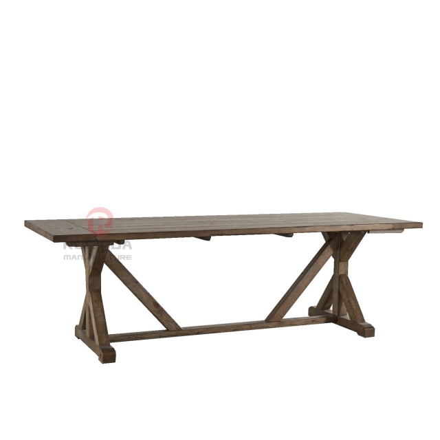 Solid wood removable outdoor banquet party wedding table Rectangular farm table