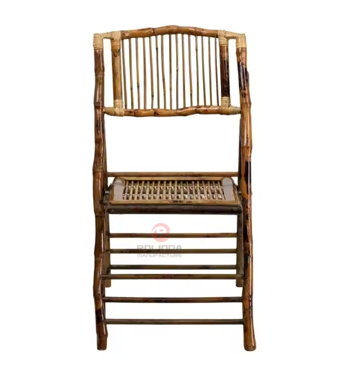 Wooden color outdoor camping wedding banquet bamboo folding chairs