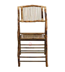 Wooden color outdoor camping wedding banquet bamboo folding chairs