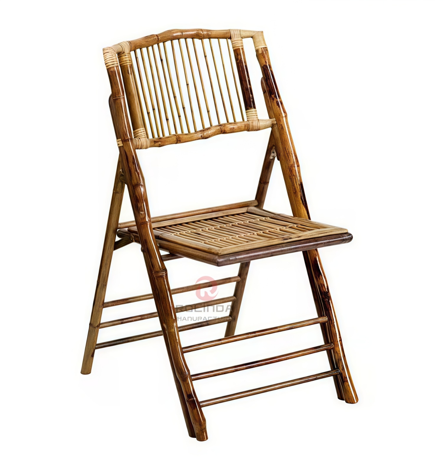 Wooden color outdoor camping wedding banquet bamboo folding chairs