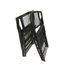 Black wedding party Natural rattan backrest chair Bamboo folding chair