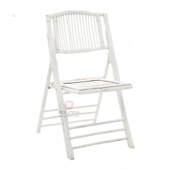 White Wedding Outdoor camping Party Teahouse Restaurant Bamboo folding chairs