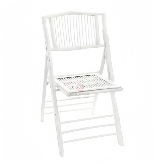 White Wedding Outdoor camping Party Teahouse Restaurant Bamboo folding chairs