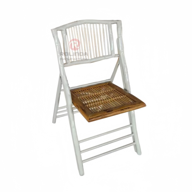 White Wedding Outdoor camping Party Teahouse Restaurant Bamboo folding chairs