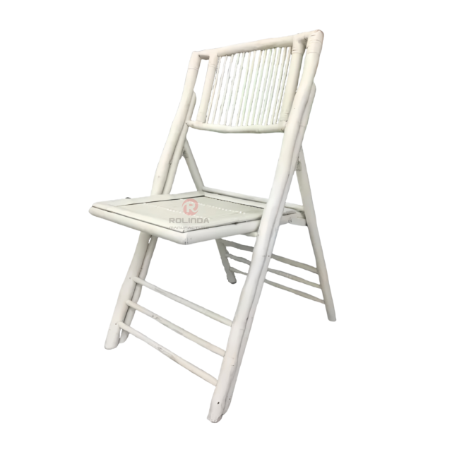 White Wedding Outdoor camping Party Teahouse Restaurant Bamboo folding chairs