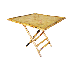 High quality outdoor banquet Balcony Restaurant table Square bamboo folding table