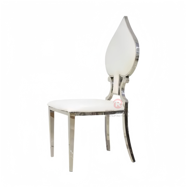 Wholesale Wedding Party Banquet PU Leather Sponge Stainless Steel Chairs