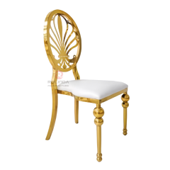 Wedding party Banquet event Phoenix Round pattern hollowed out chair