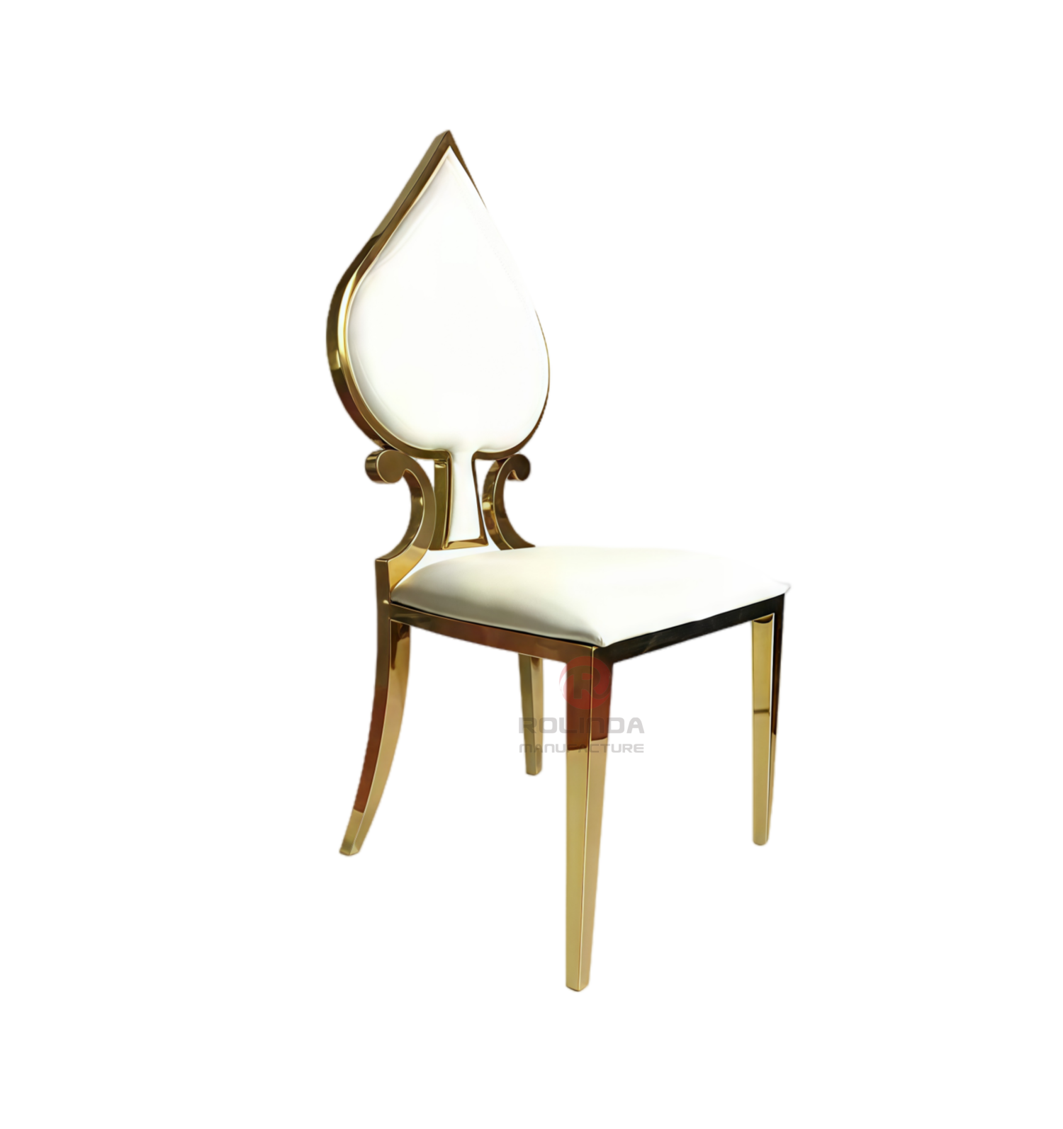 Wholesale Wedding Party Banquet PU Leather Sponge Stainless Steel Chairs