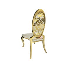 Golden Wedding Party Hotel Restaurant Living Room Chairs Stainless Steel Chairs