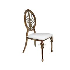 Wedding party Banquet event Phoenix Round pattern hollowed out chair