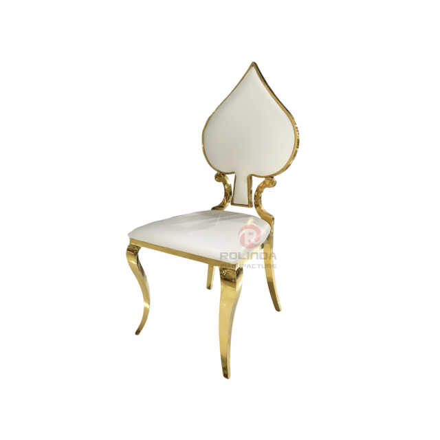 Wholesale Wedding Party Banquet PU Leather Sponge Stainless Steel Chairs